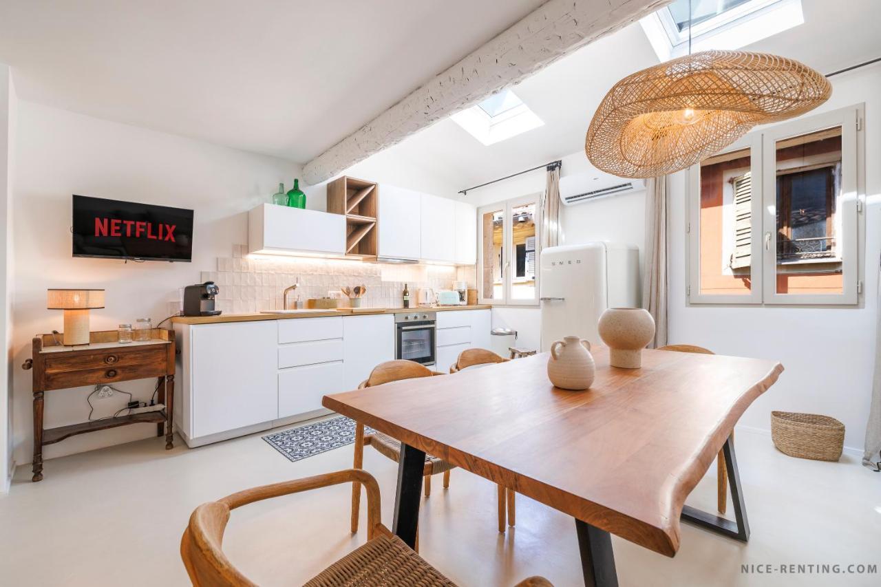 Nice Renting - Neuve - Luxury Triplex Old Town Massena Garibaldi - 4 Bedroom - Ac Dış mekan fotoğraf